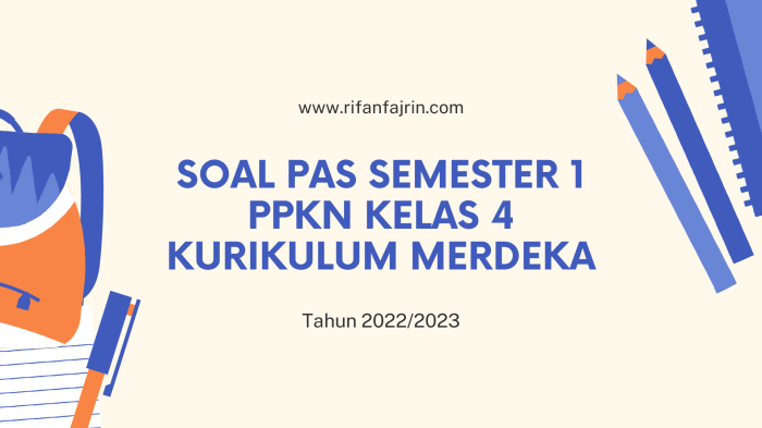 download soal kelas 4 kurikulum merdeka semester 1 terbaru