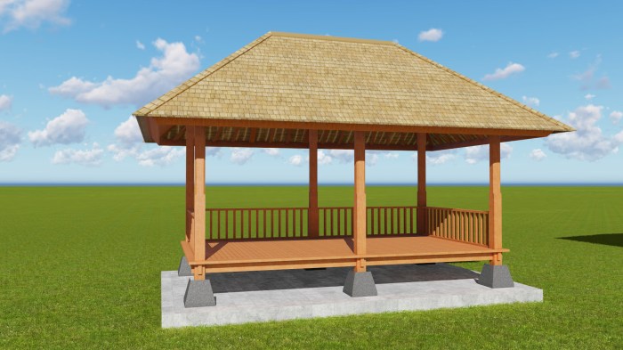 Harga Pembuatan Gazebo Kayu Kabupaten Belitung Timur TERMURAH