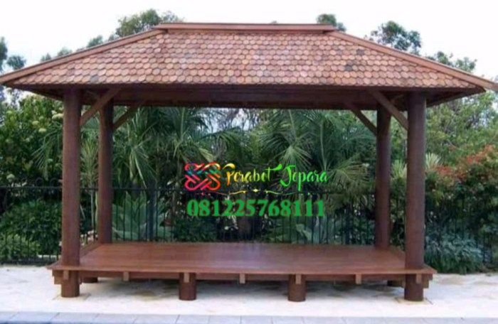 Harga Pembuatan Gazebo Kayu Kabupaten Hulu Sungai Tengah TERMURAH